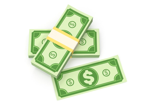 Stylized wad of money 3D मॉडल