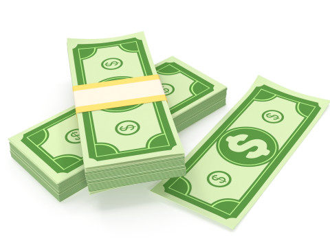 Stylized wad of money 3D मॉडल