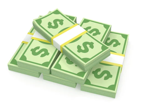 Stylized wad of money 3D Model