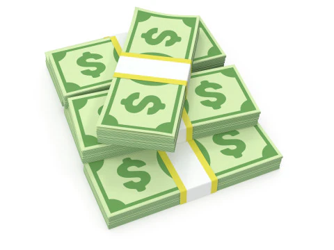Stylized wad of money 3D Model