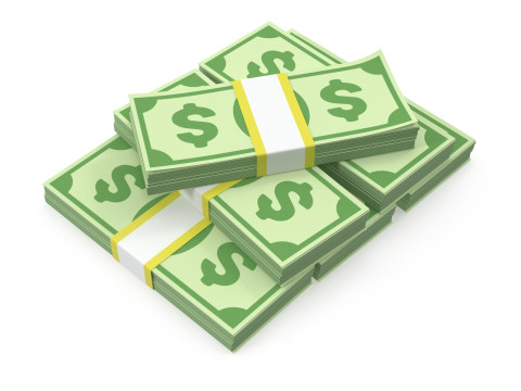 Stylized wad of money Modello 3D
