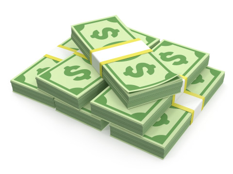 Stylized wad of money Modello 3D