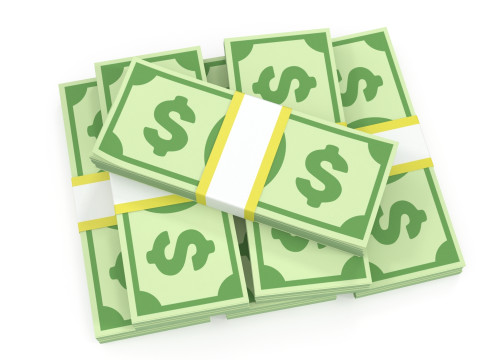 Stylized wad of money Modello 3D