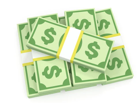 Stylized wad of money 3D Model
