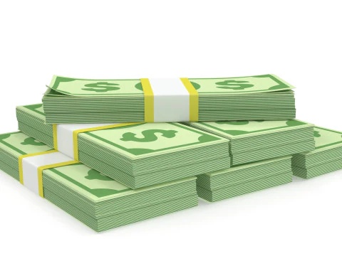 Stylized wad of money 3D Model