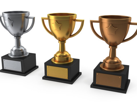 Trophies star 3D Модель