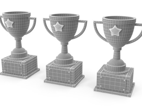 Trophies star 3D Model