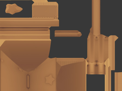 Trophies star 3D Model