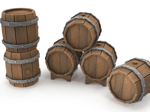 Stilize variller 3D Model