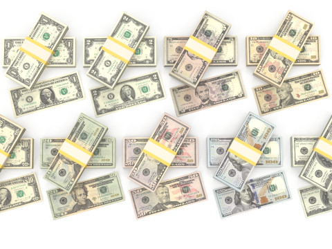 Stacks of dollars 3D मॉडल