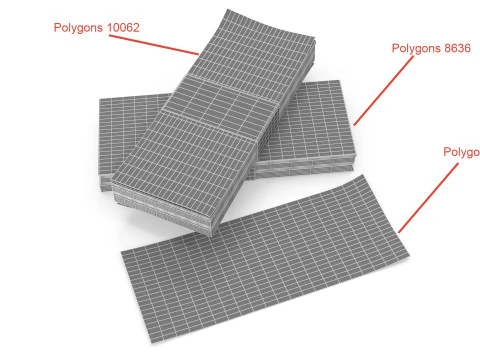 Stacks of dollars 3D Model