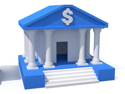 Cartoon banks 3D Model