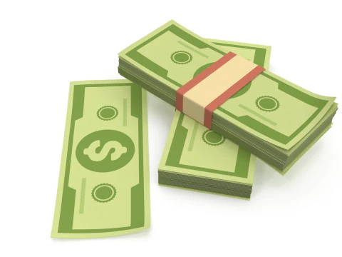 Stylized wad of money 3D Model