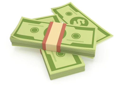 Stylized wad of money 3D Model