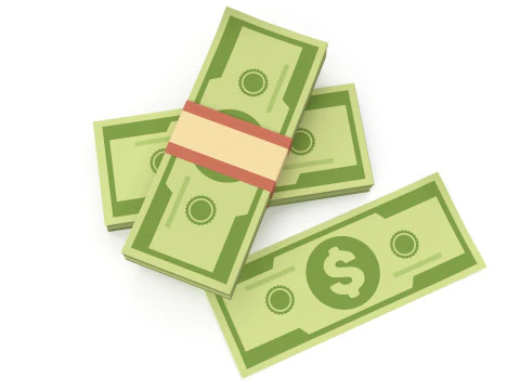 Stylized wad of money 3D Model
