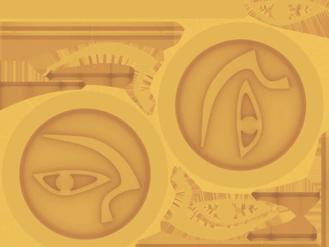 Coins Egypt 3D Model