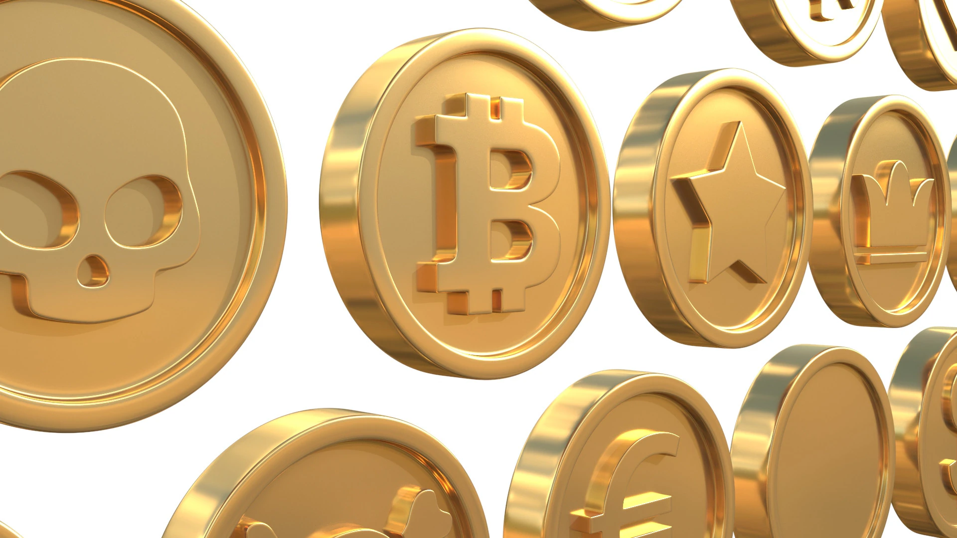 Coins 3D Model .c4d .max .obj .3ds .fbx .stl .blend 