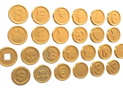 Coins 3D Model