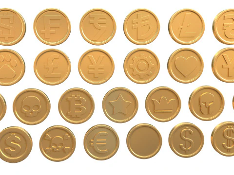 Coins 3D Model
