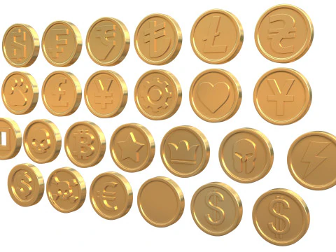 Coins 3D Model