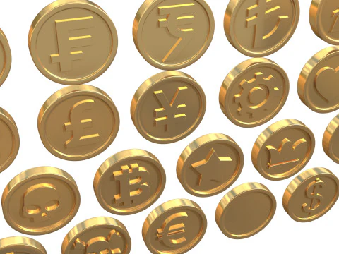 Coins 3D Model