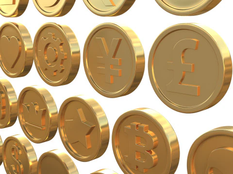 Coins 3D Model