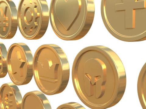 Coins 3D Model