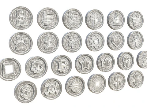 Coins 3D Model