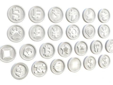 Coins 3D Model