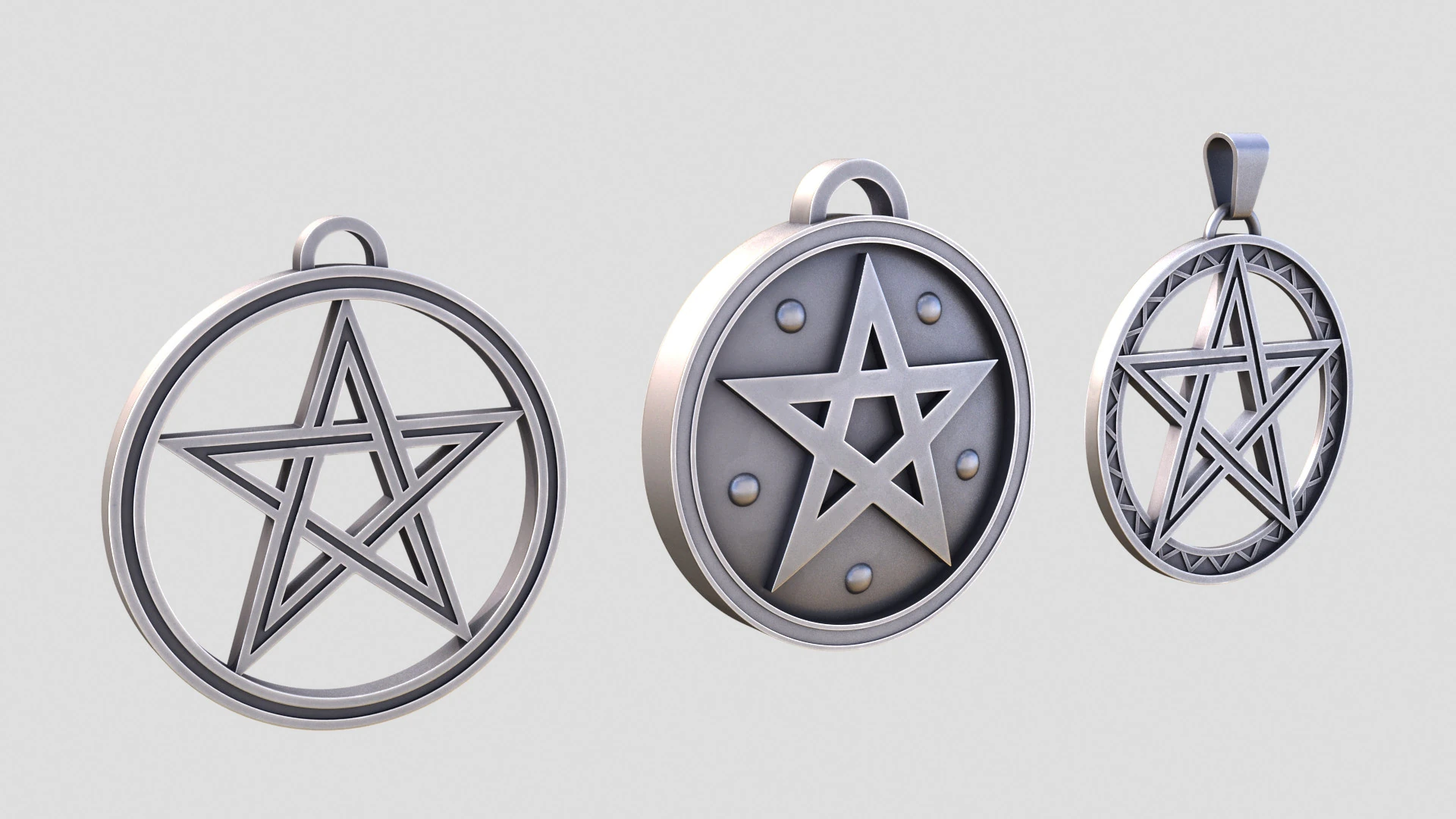 Amulets 3D Model .c4d .max .obj .3ds .fbx .stl .blend 