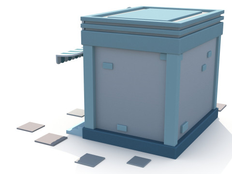 Cartoon building 3D Model