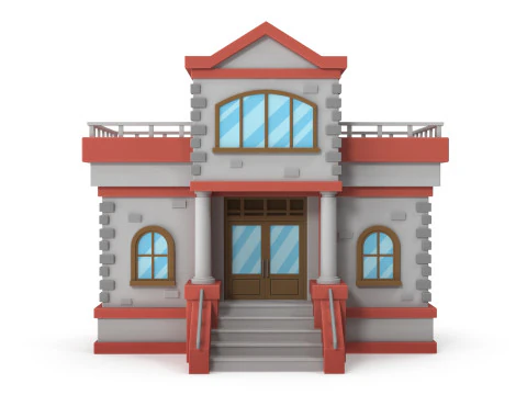 Cartoon house 3D Model