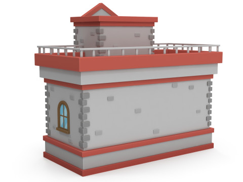 Cartoon house 3D 模型