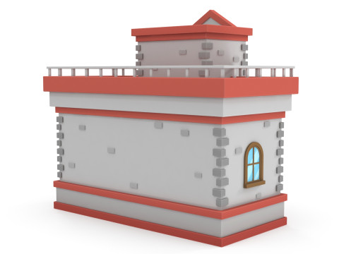Cartoon house 3D 模型