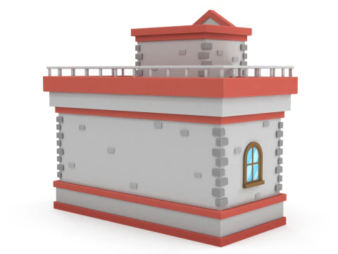 Cartoon house 3D Model