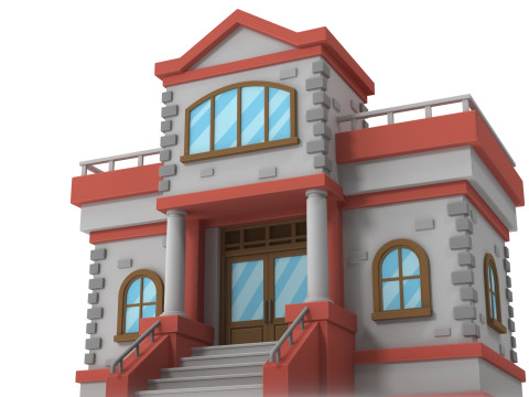 Cartoon house 3D 模型