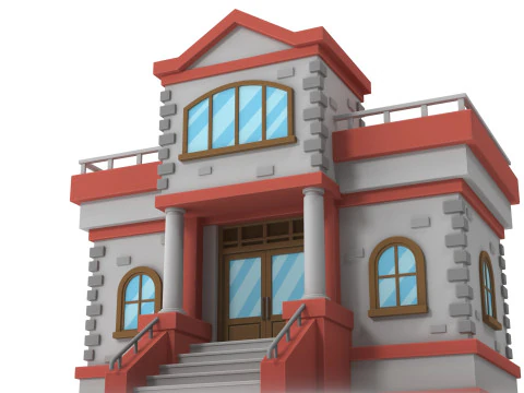 Cartoon house 3D Model