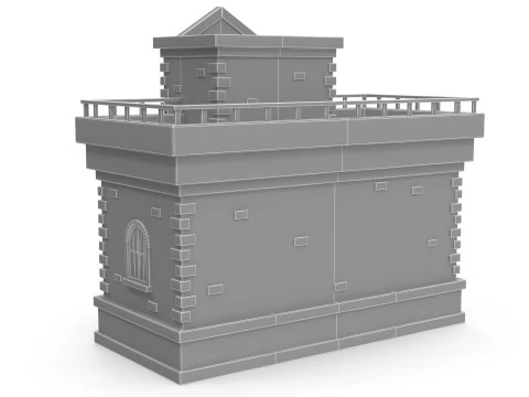 Cartoon house 3D Model