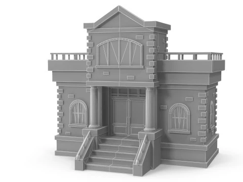 Cartoon house 3D Model