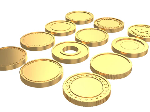 Coins 3D Model