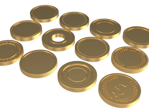 Coins 3D Model