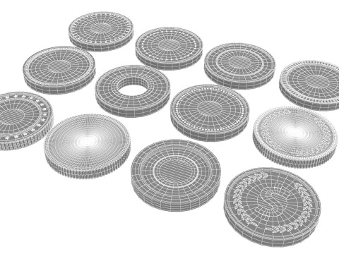 Coins 3D Model
