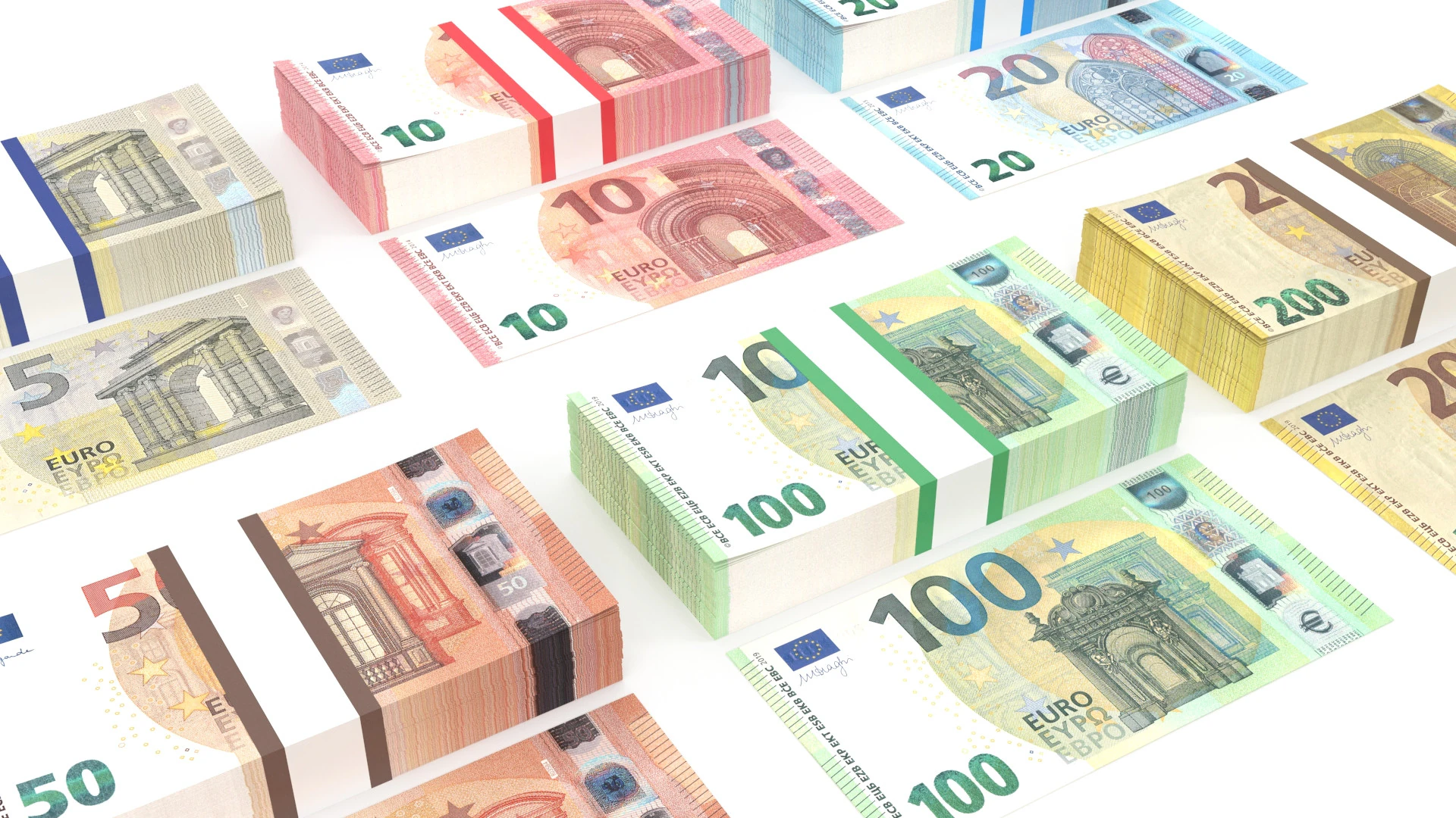 Euro Wads 3D Model .c4d .max .obj .3ds .fbx .stl .blend 