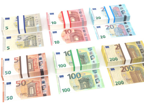 Euro Wads 3D Model