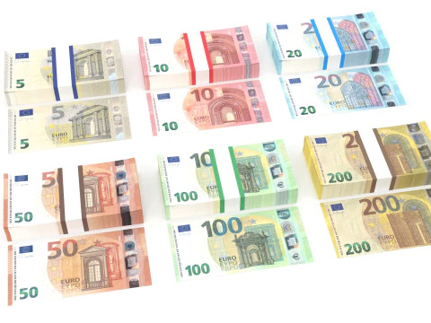 Euro Wads 3D Model