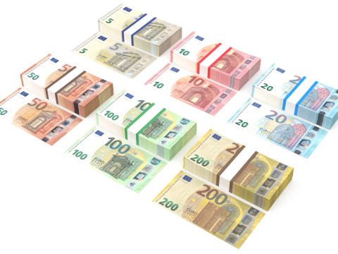 Euro Wads 3D Model