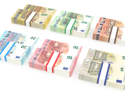 Euro Wads 3D Model