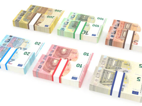 Euro Wads 3D Model