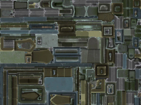 Stylized graveyard 3D Model