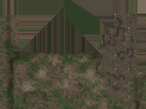 Stylized graveyard 3D Model